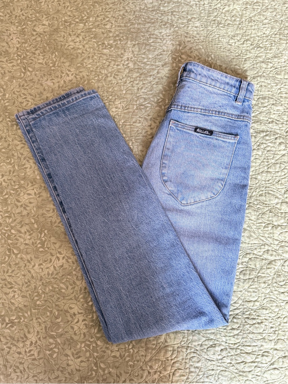 ROLLA'S Light Blue High-Rise Slim Jeans